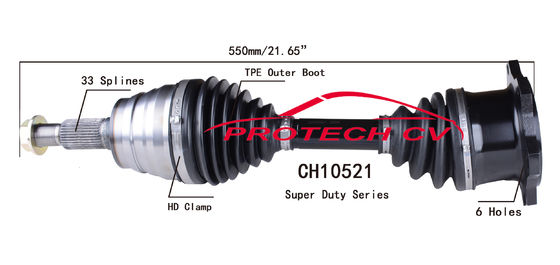 Chevrolet Avalanche 2500 CV Joint Forging Cv Axle Assy Heavy Duty Clamp TPEE Boot